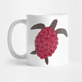 turtle lover gift,save a turtle,save the turtles,pink rose Mug